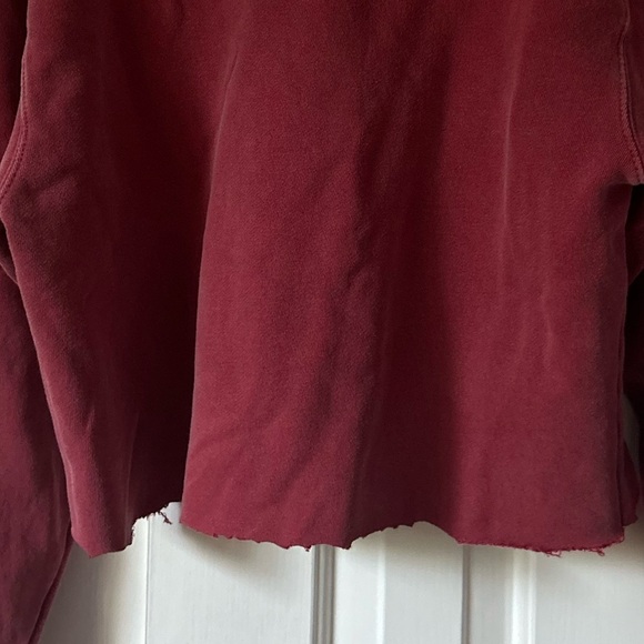 Salty dog crop raw edge sweatshirt size small - Picture 4 of 6